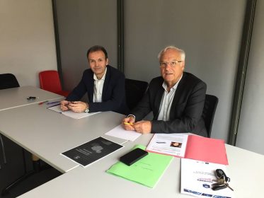 Christian Combaret, président délégué et Eric Lestrade, responsable du service juridique.