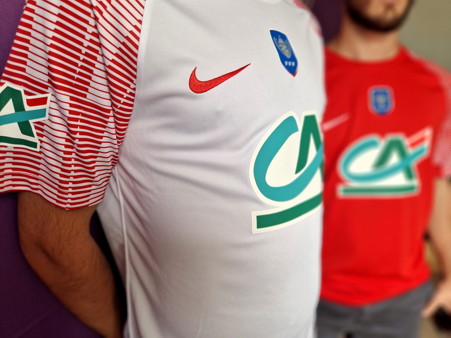 Maillot De Foot Porté Coupe De France - Bourg-en-Bresse Matchworn Ligue 1